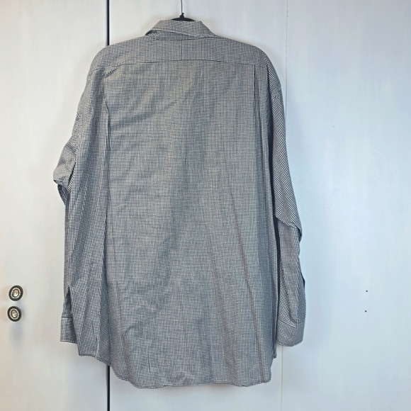 Polo Ralph Lauren/Blue Label Mens Black white checked Longsleeve SHIRT Sz.XL - Picture 5 of 7